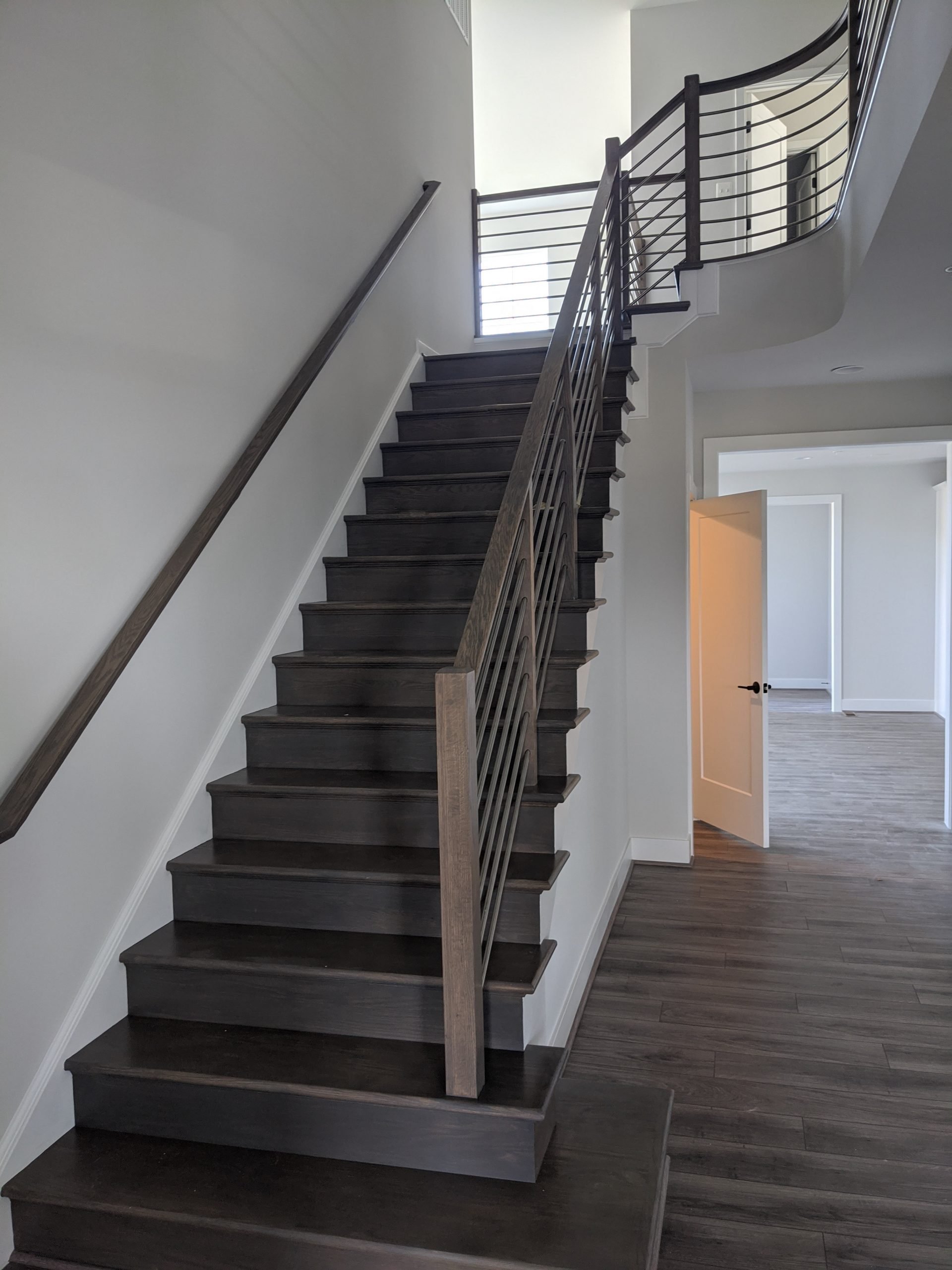 This showcases a completed loudoun stairs project within a home in northern virginia. 